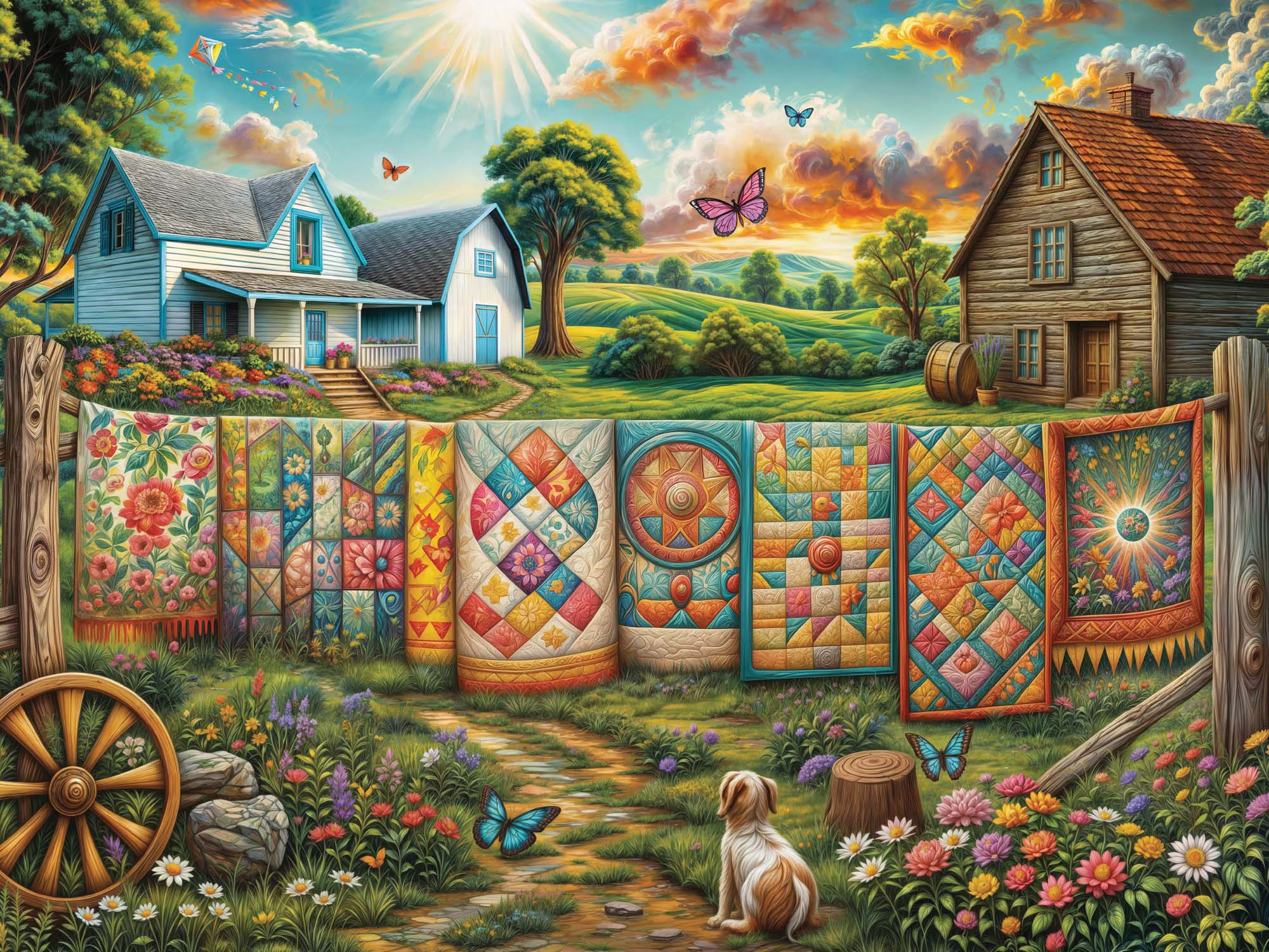 Spirit of the Rainbow 500 Piece Jigsaw Puzzle with Poster – Soft Touch Finish