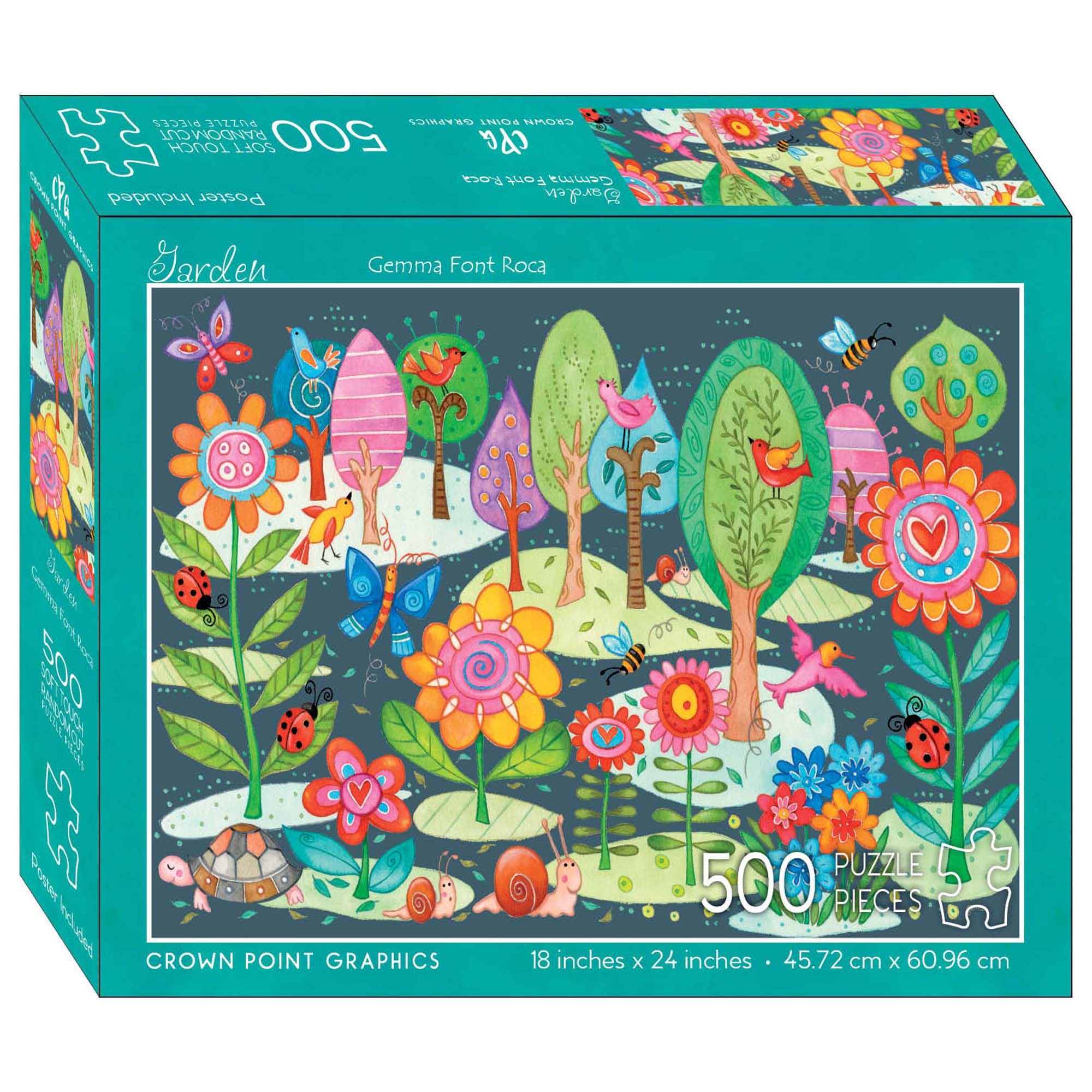 Colorful Garden - 500 Piece Jigsaw Puzzle