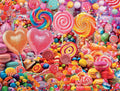 Candy Shop - 500 piece jigsaw puzzle with poster