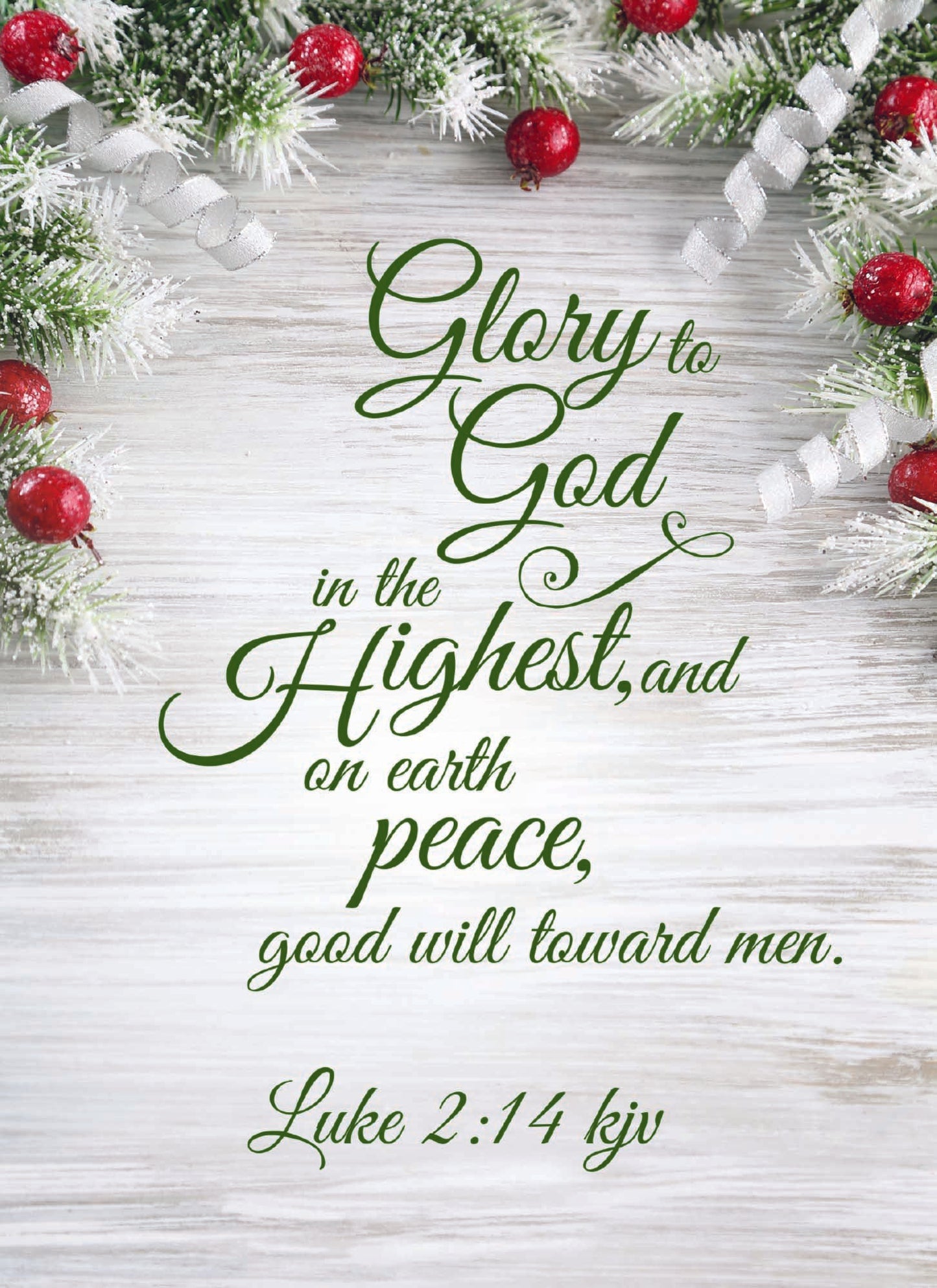 Religious Christmas Cards by Shared Blessings - Garland Christmas - 12 Assorted Cards with KJV Scripture