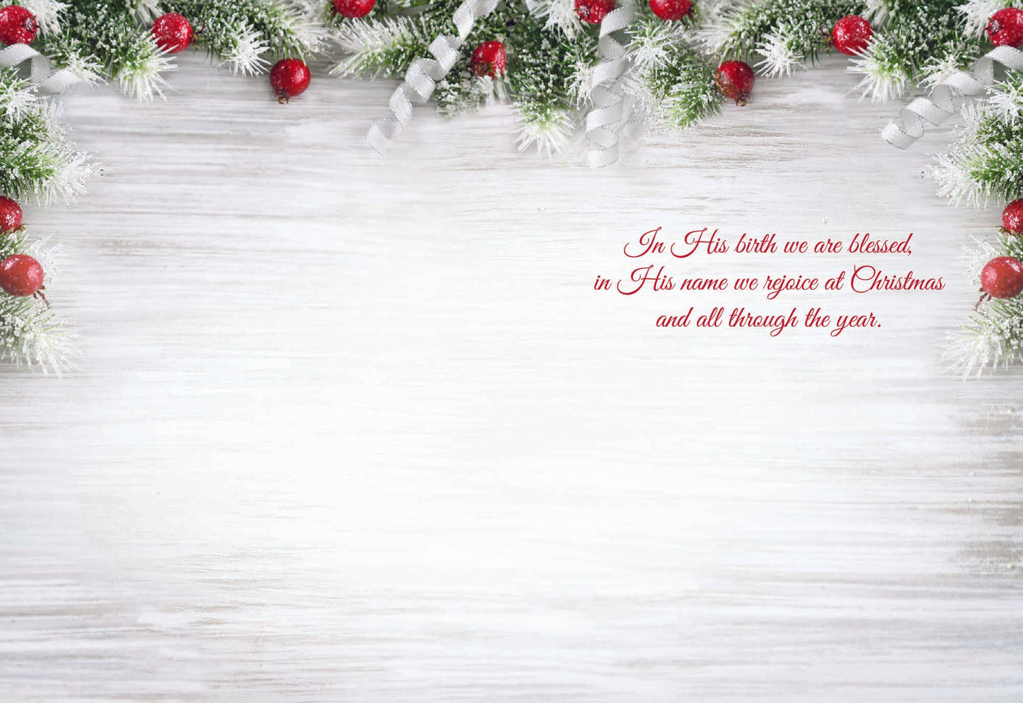 Religious Christmas Cards by Shared Blessings - Garland Christmas - 12 Assorted Cards with KJV Scripture