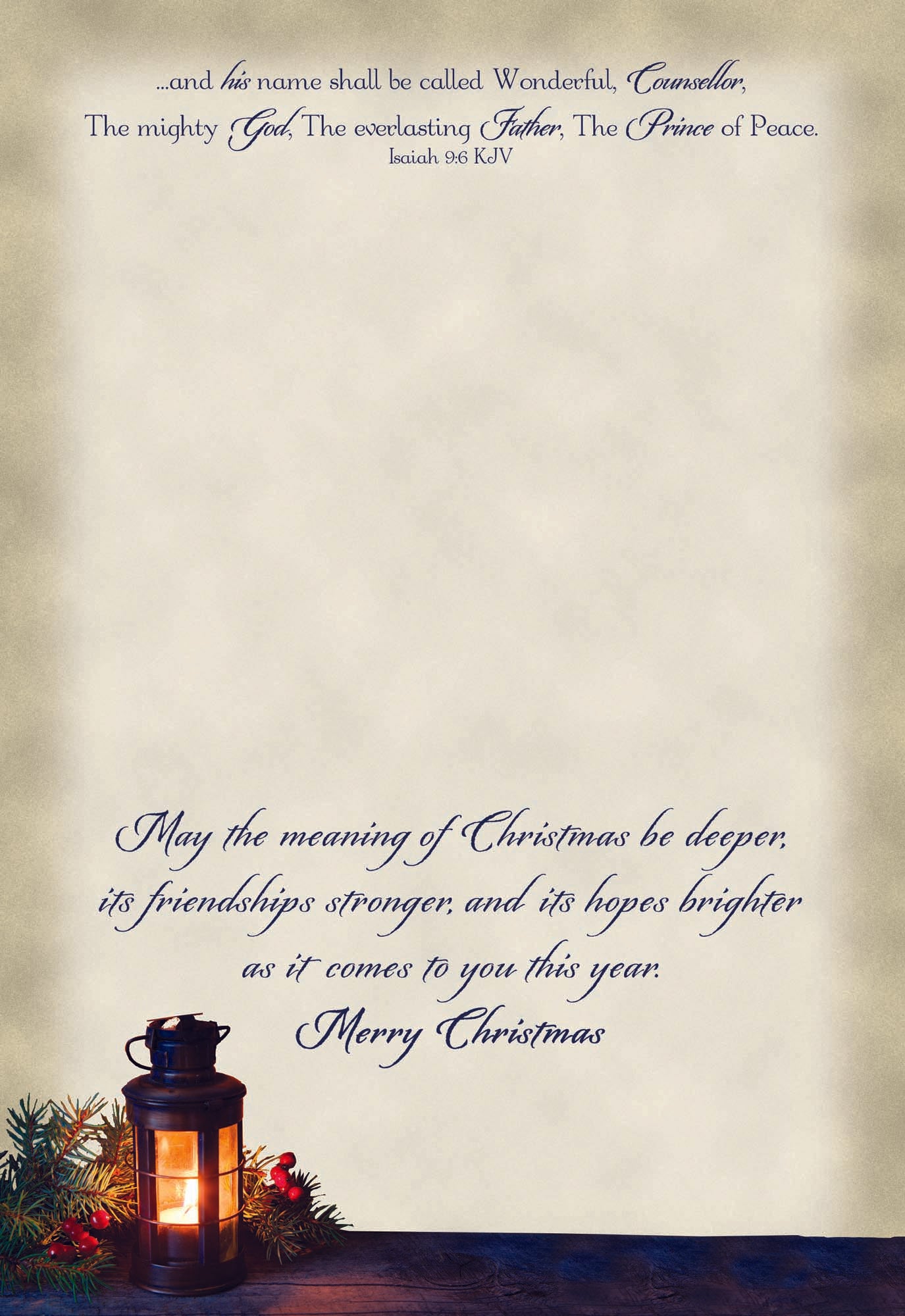 Christmas Blessings - Large Christmas Card Boxed Assortment with KJV Scripture
