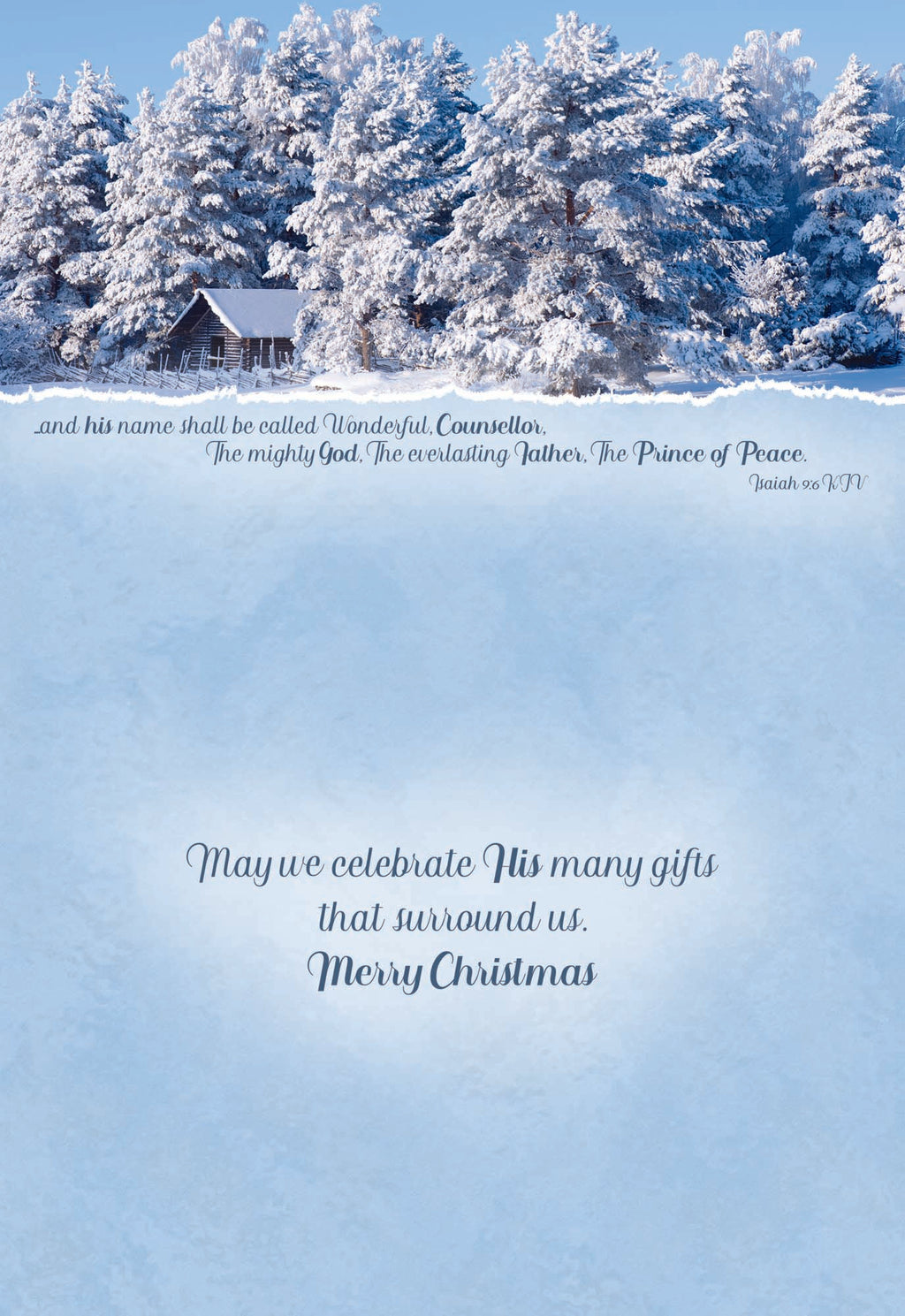 May we celebrate His many gifts that surround us. Merry Christmas.