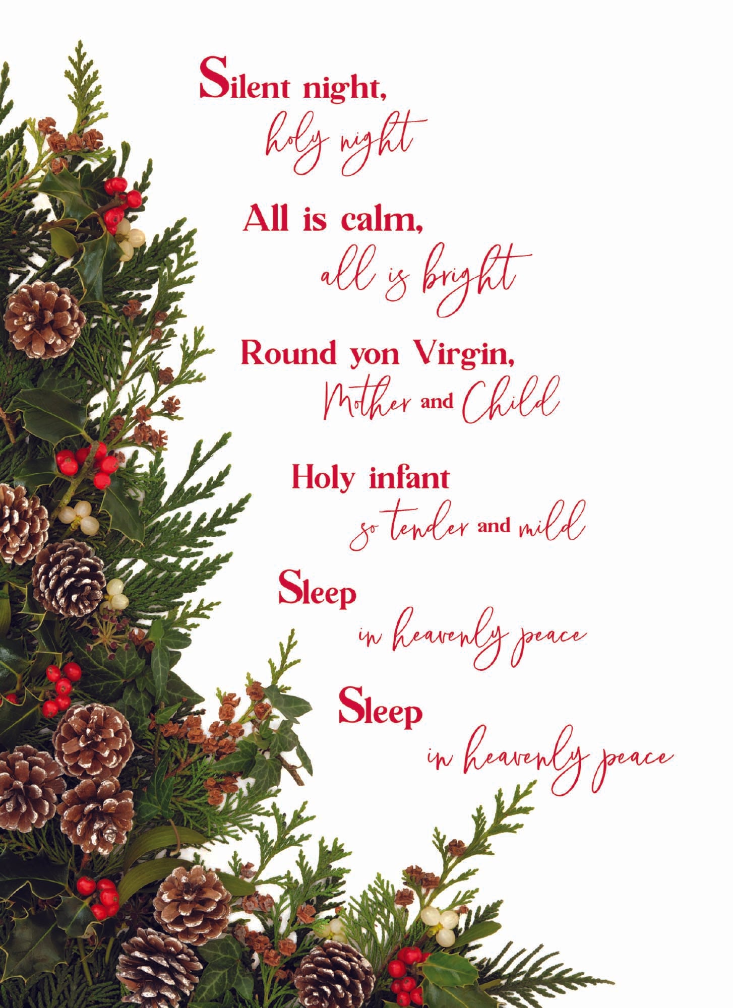 Large Boxed Christmas Card Assortment- Peace and Joy - 24 cards and envelopes