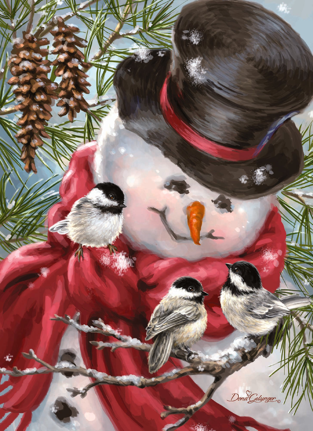 Prama Charity Christmas Cards – 'Christmas Post' Snowman Design – 10 Pack With Envelopes