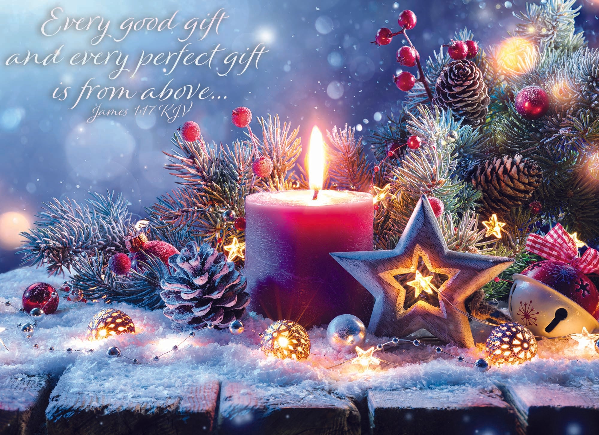 Every Good gift and every perfect gift is from above... Card