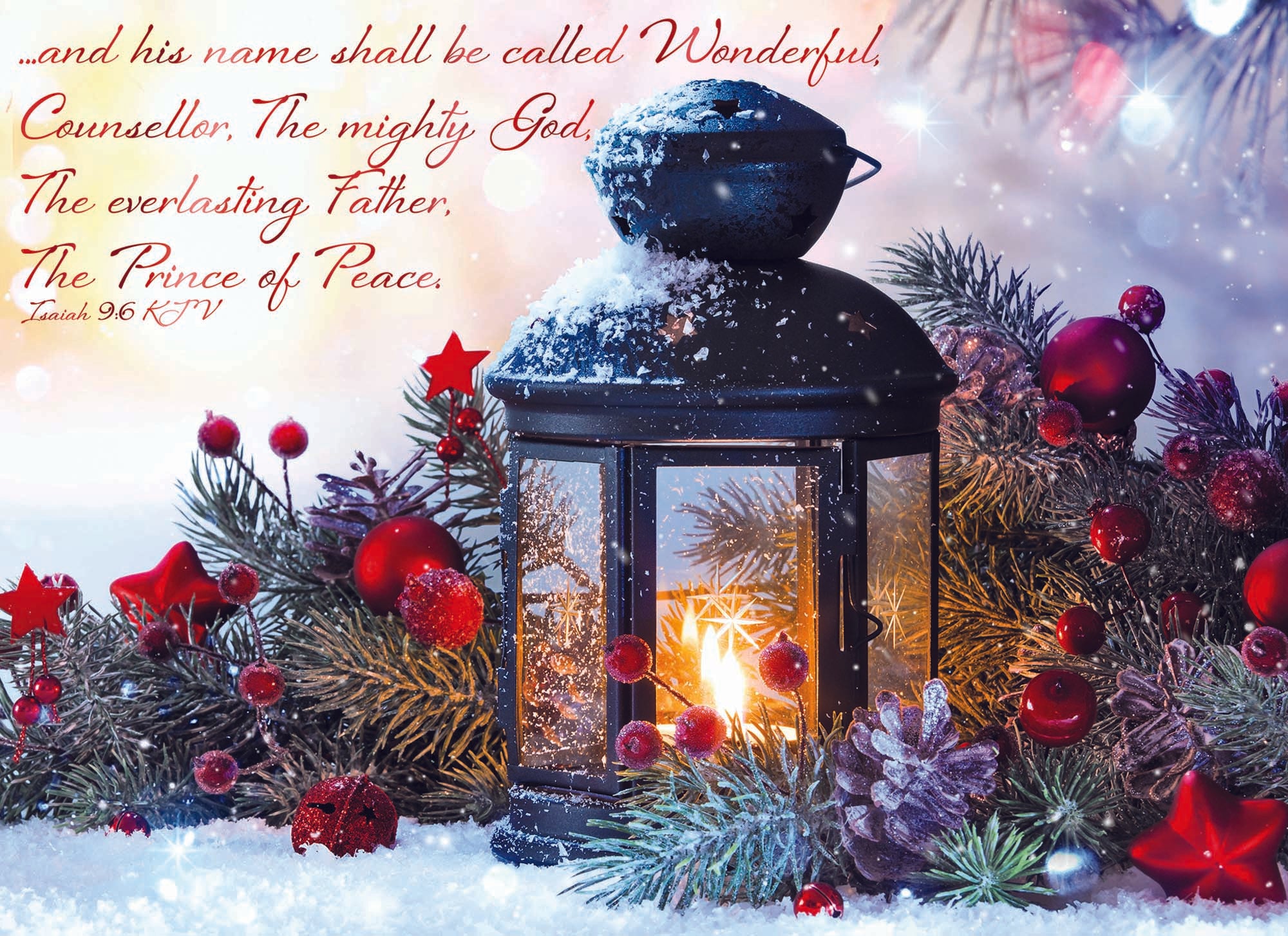 Large Boxed Christmas Card Assortment- Peace and Joy - 24 cards and envelopes