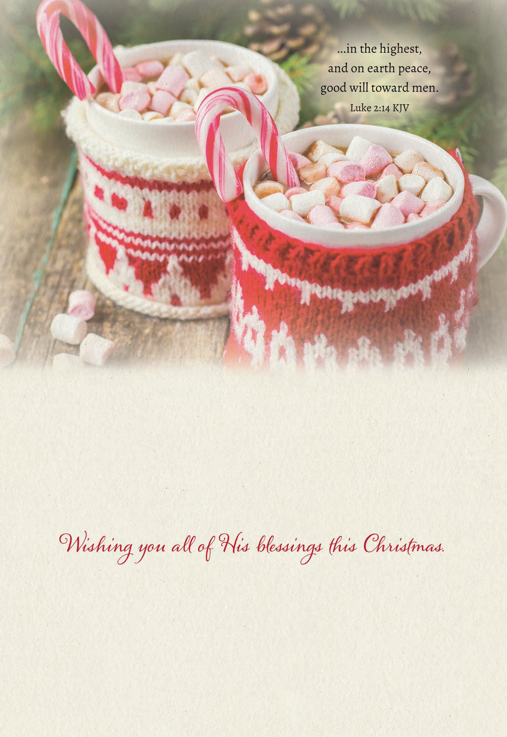 Christian Christmas Cards by Shared Blessings - Cozy Christmas, 12 Religious Cards and Envelopes
