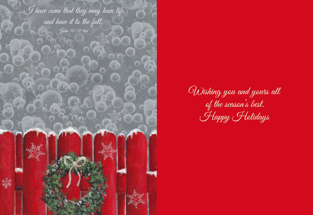 Wishing you and yours all of the season's best. Happy Holidays