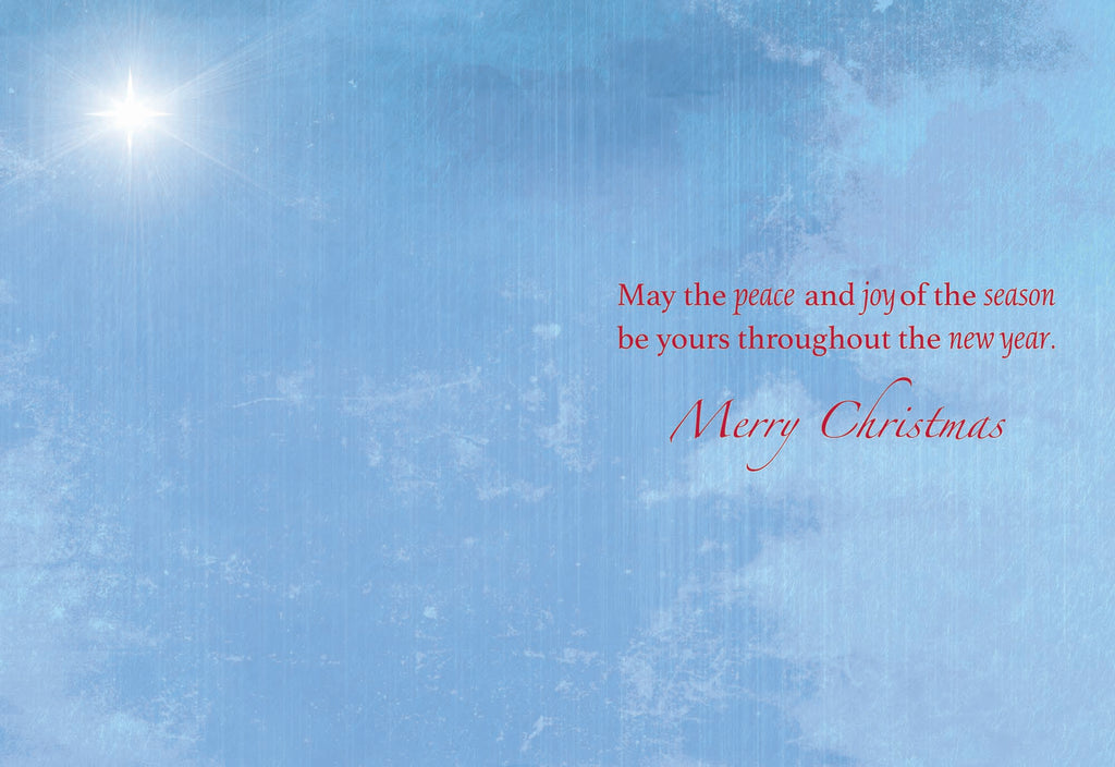 May the peace and joy of the season be yours throughout the new year. Merry Christmas