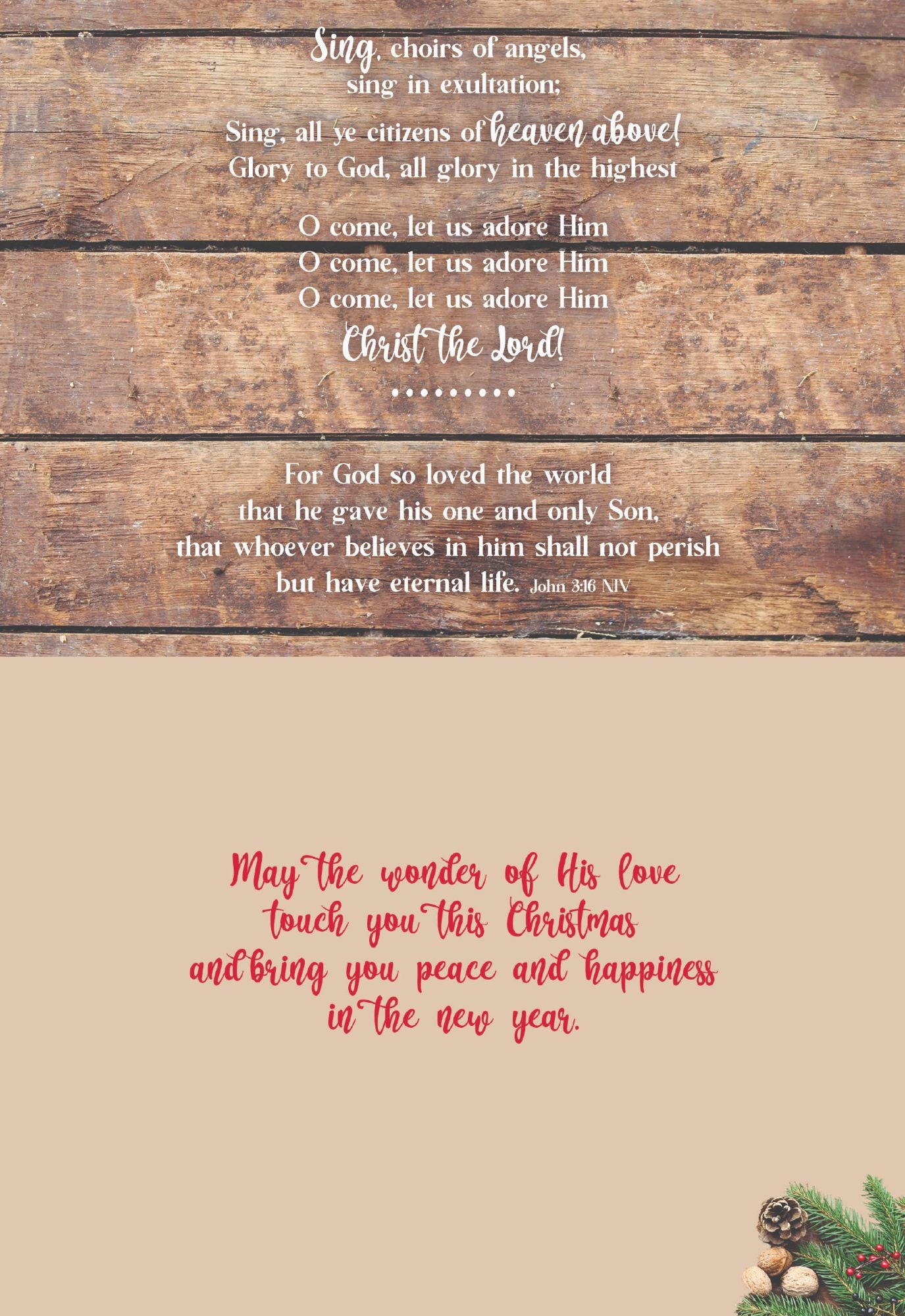 Example of a Christmas Card Assortment - Christmas Hymns
