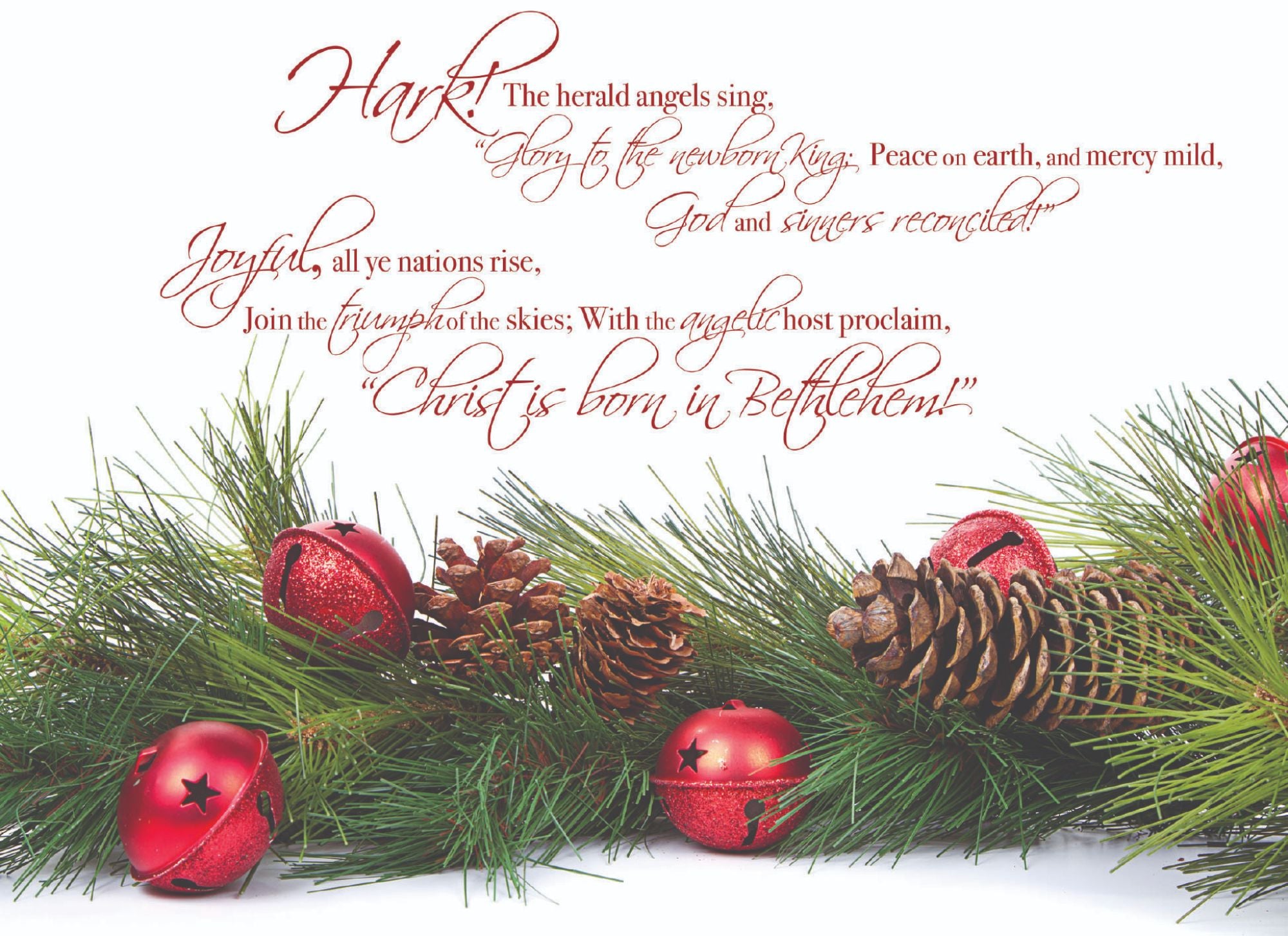 Example of a Christmas Card Assortment - Christmas Hymns
