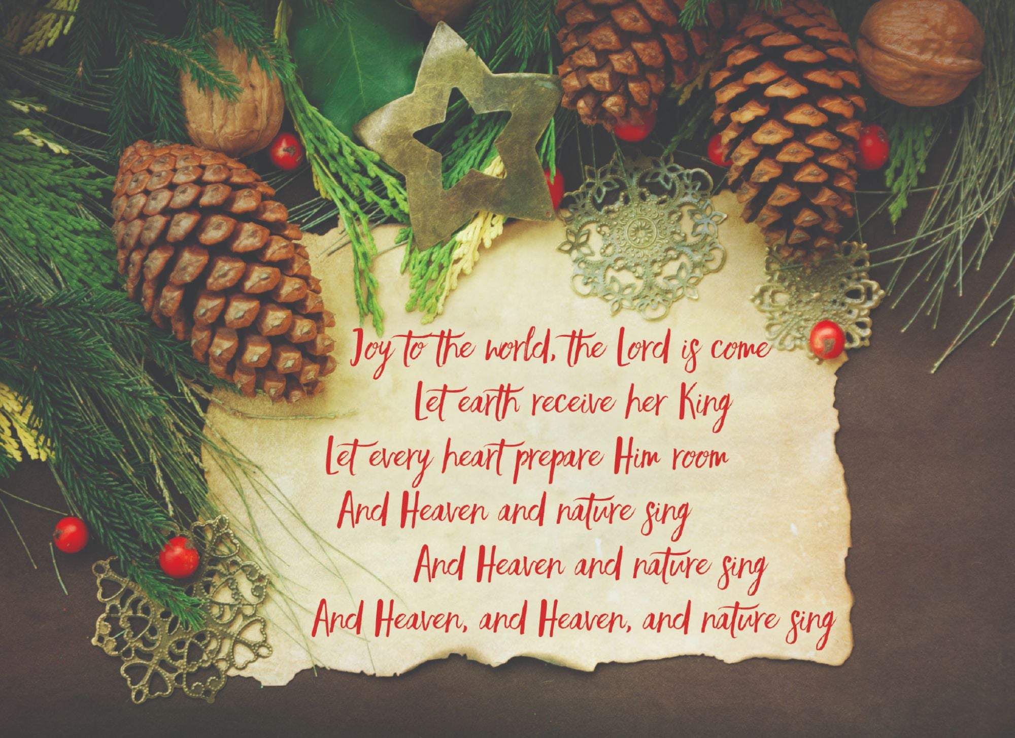 Example of a Christmas Card Assortment - Christmas Hymns
