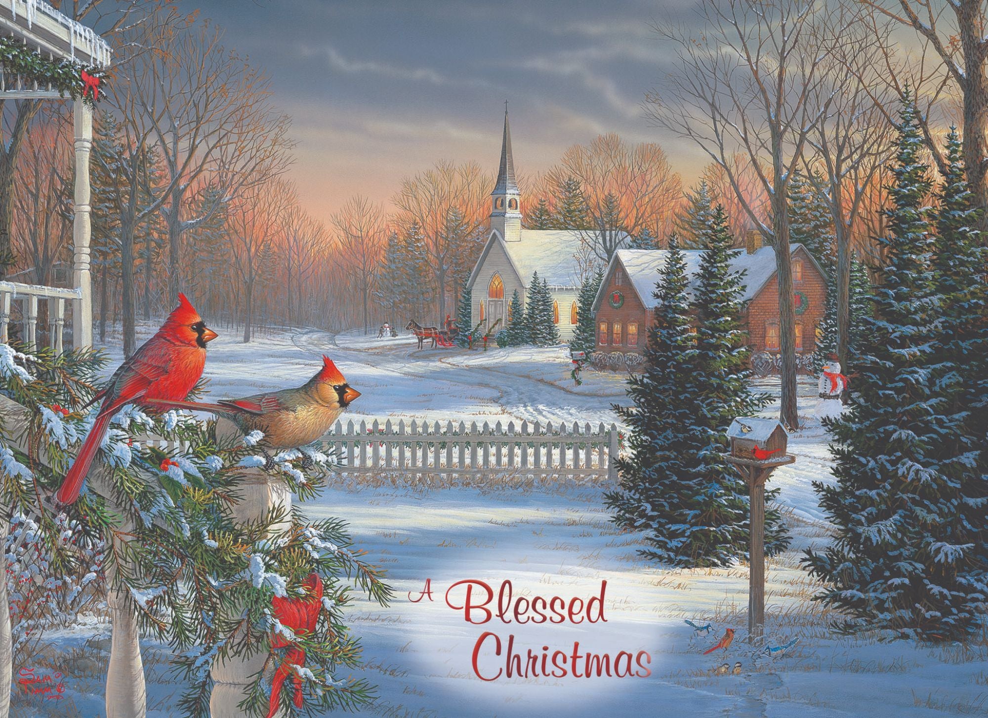 Religious Christmas Cards by Shared Blessings - Christmas Memories, box of 12 Cards and Envelopes