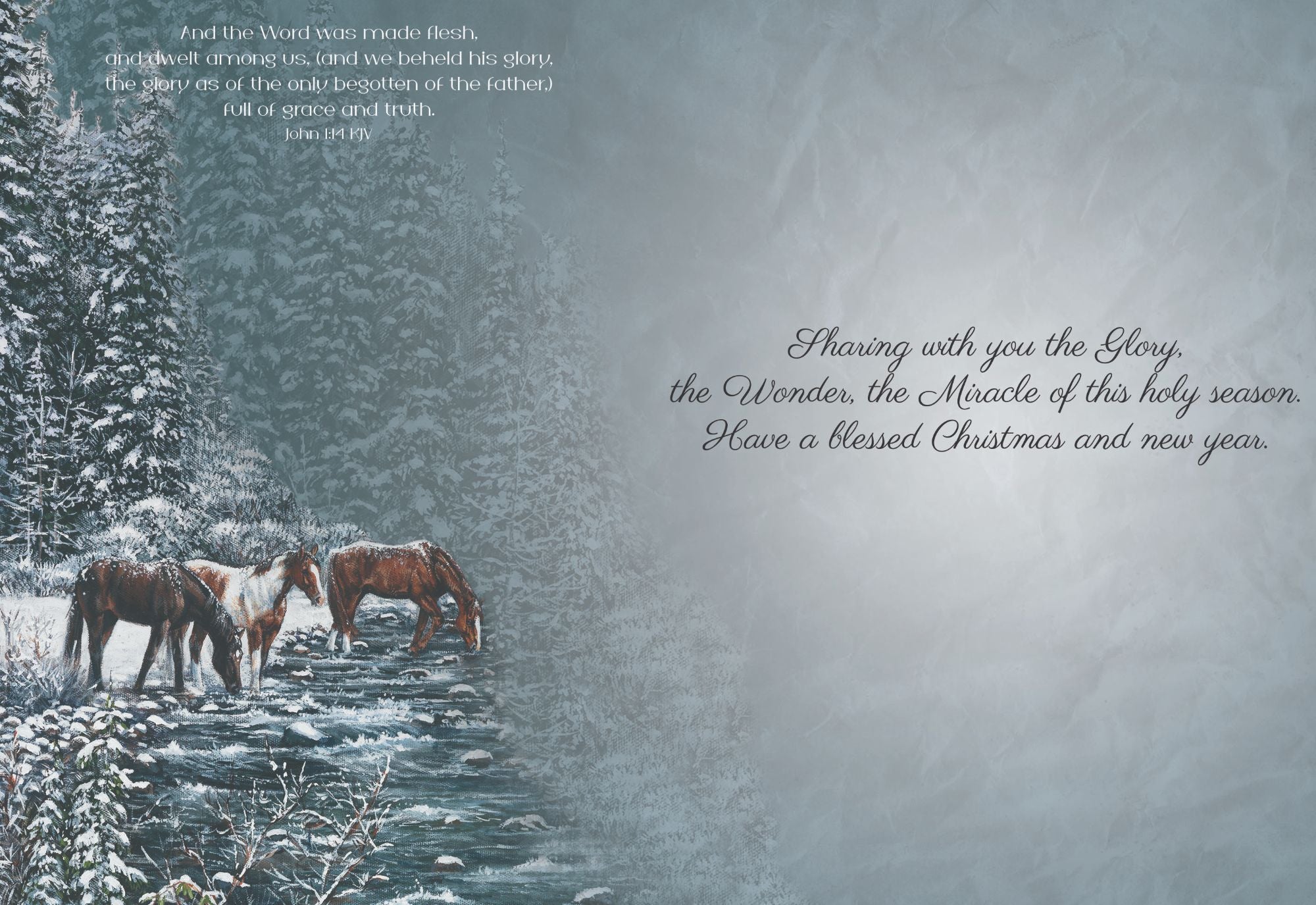 Example of a Christmas Cards - Winters Glow