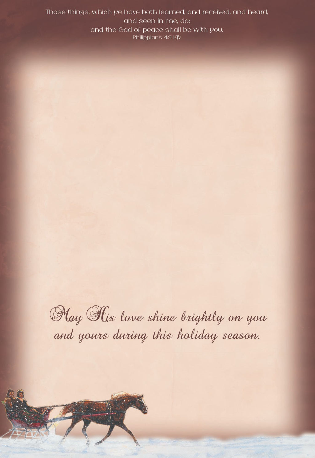 Example of a Christmas Cards - Winters Glow