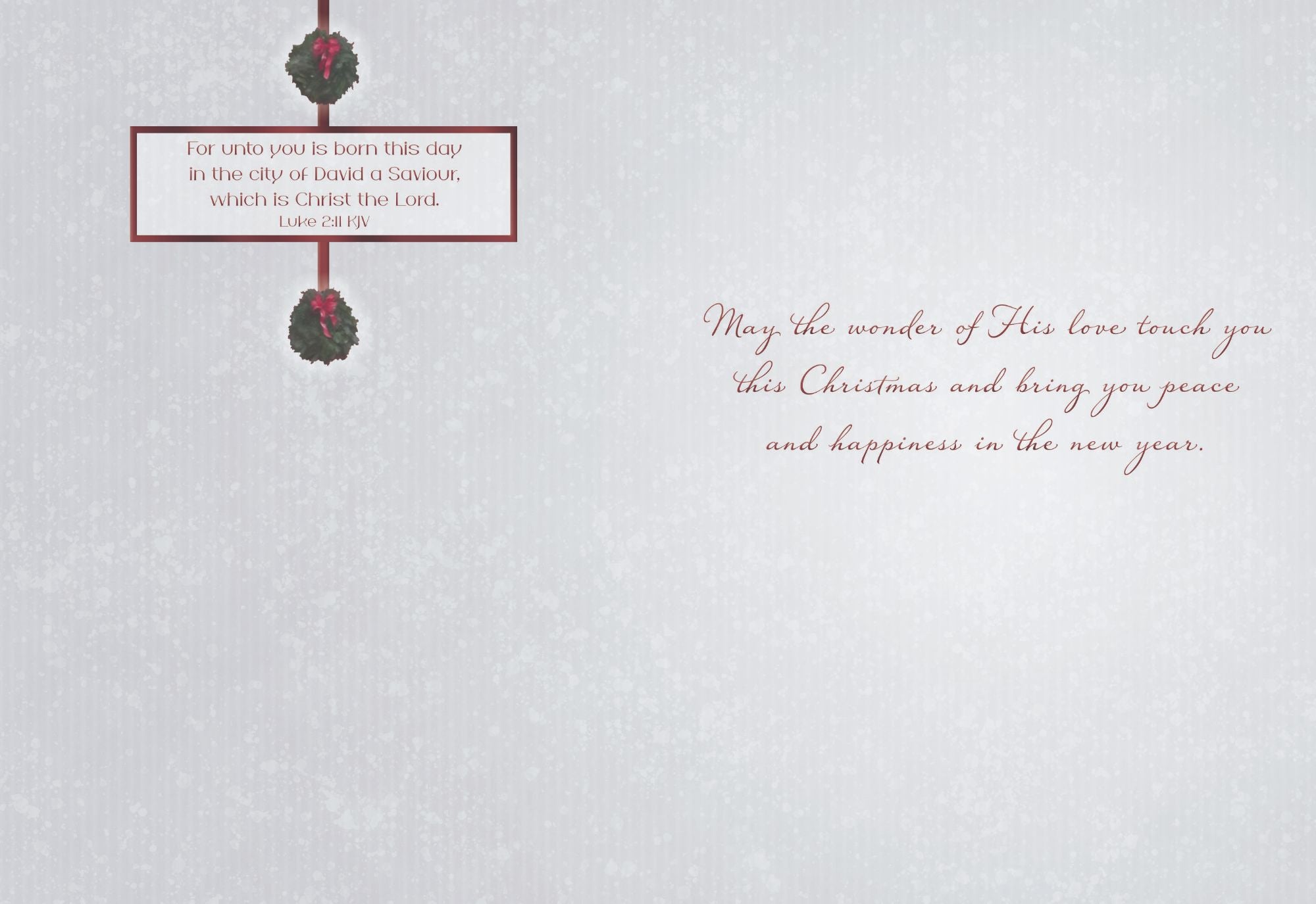 Example of a Christmas Card -Christmas Peace
