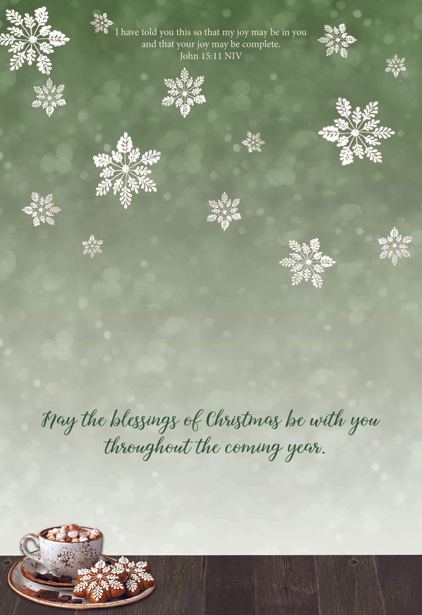 May the blessings of Christmas be with you throughout the coming year.