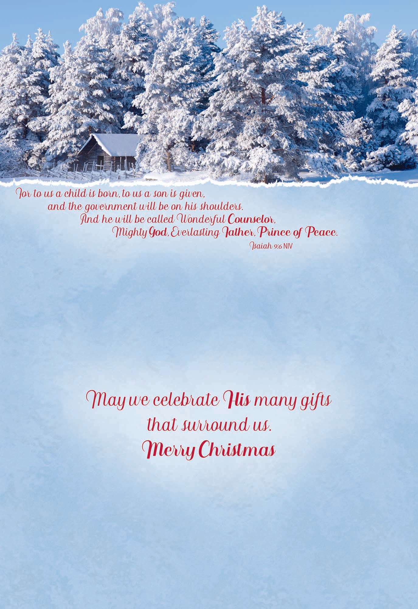 May we celebrate His many gifts that surround us.
Merry Christmas