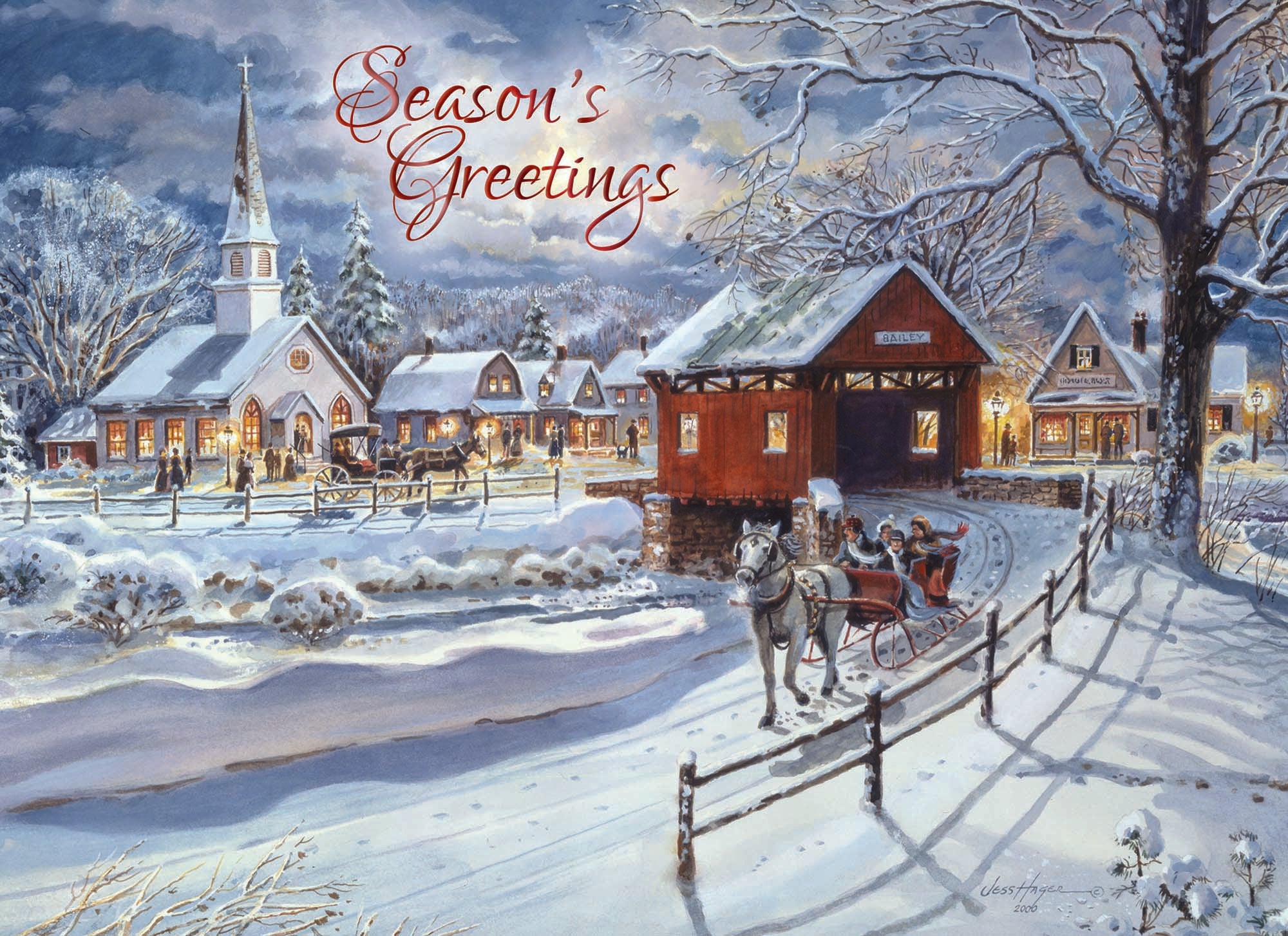 Extra Large Boxed Christmas Card Assortment - Wonderful Time of the Year - NIV- 48 Cards and Envelopes