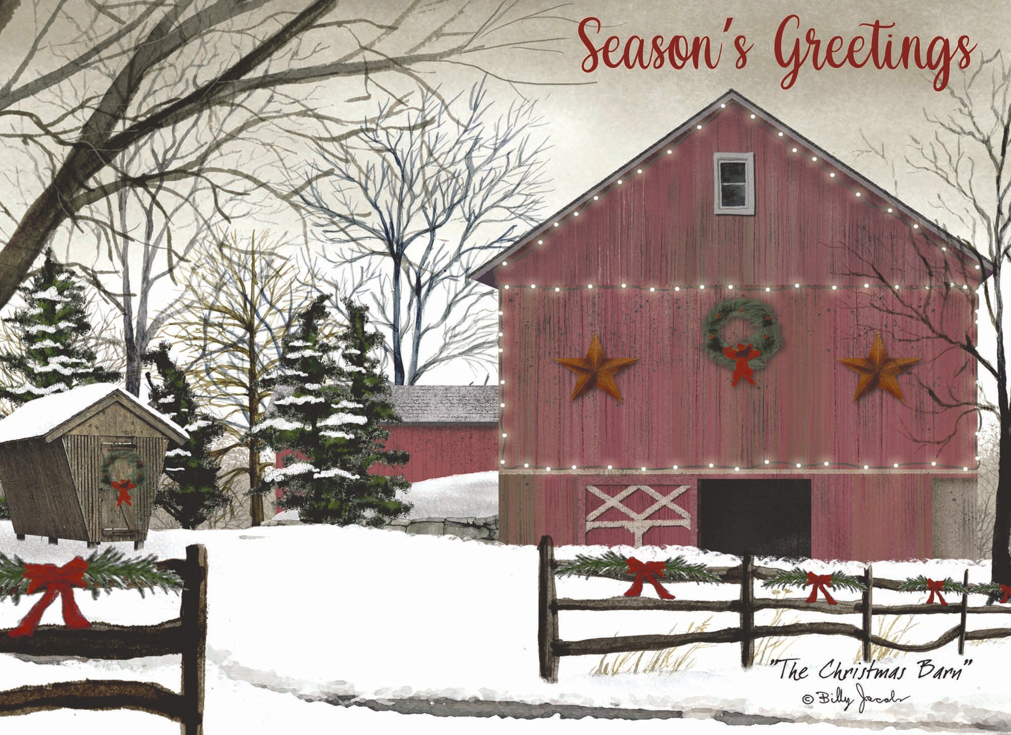 Extra Large Boxed Christmas Card Assortment - Wonderful Time of the Year - NIV- 48 Cards and Envelopes