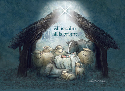 All Is Calm, Box of 12 Assorted Christmas Cards