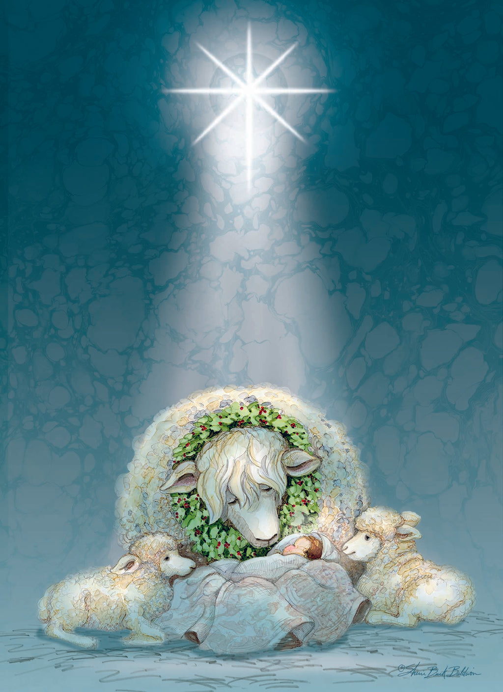 Example of a 
All Is Calm, Box of 12 Assorted Christmas Cards