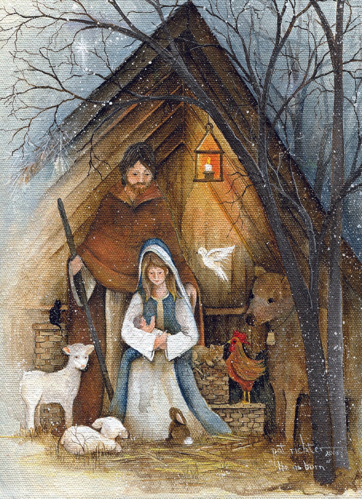 Christian Christmas Cards by Shared Blessings - Holy Night, 12 Assorted Christmas Cards