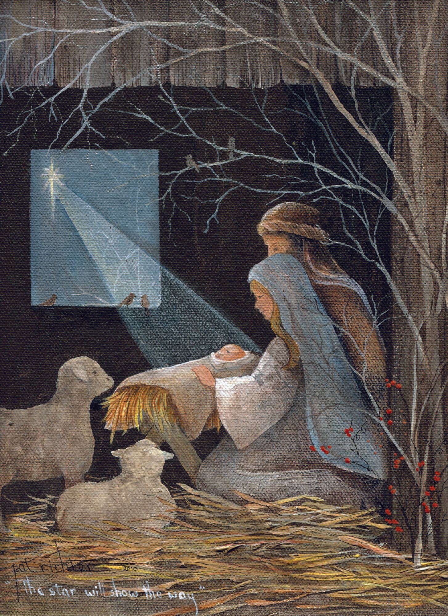 Christian Christmas Cards by Shared Blessings - Holy Night, 12 Assorted Christmas Cards
