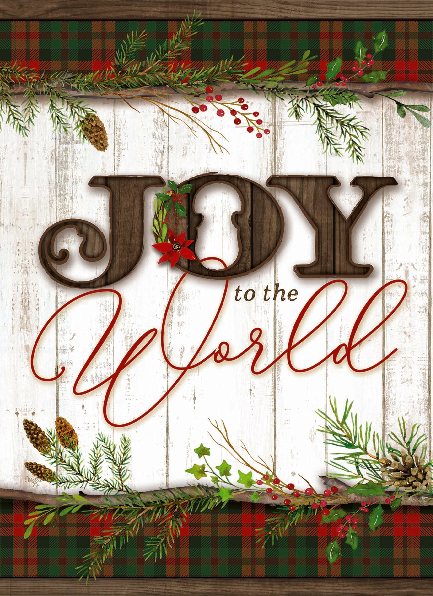 Christian Christmas Cards by Shared Blessings - Joy to the World, 12 Assorted Christmas Cards