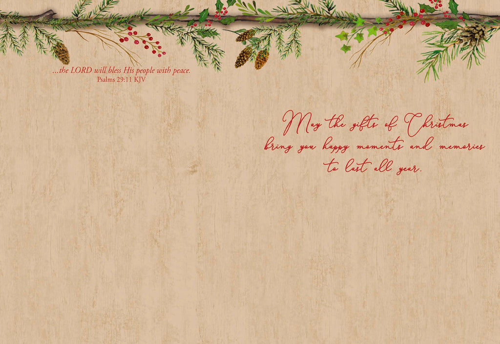 Christian Christmas Cards by Shared Blessings - Joy to the World, 12 Assorted Christmas Cards