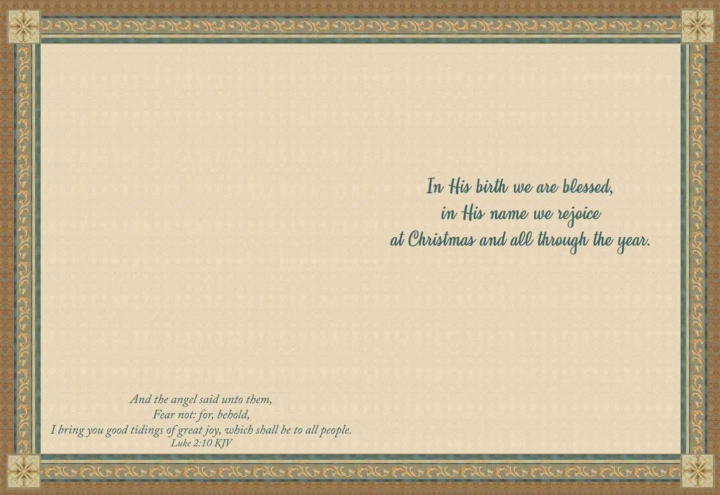 Religious Christmas Cards by Shared Blessings - Nativity - 12 Assorted Cards with KJV Scripture