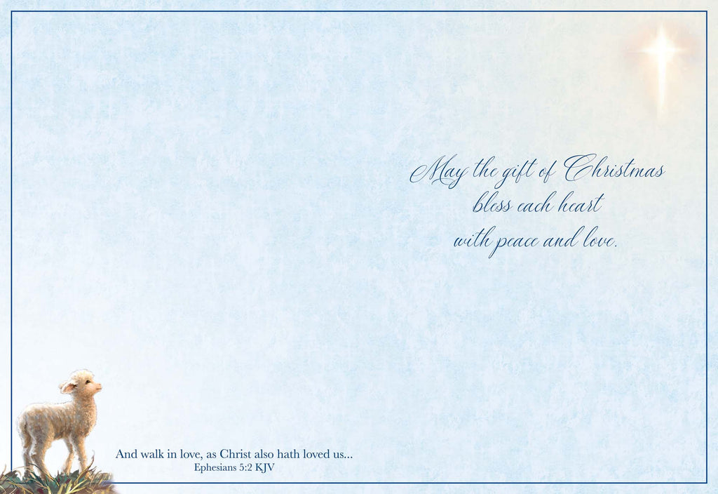 Religious Christmas Cards by Shared Blessings - Holy Family - 12 Assorted Cards with KJV Scripture