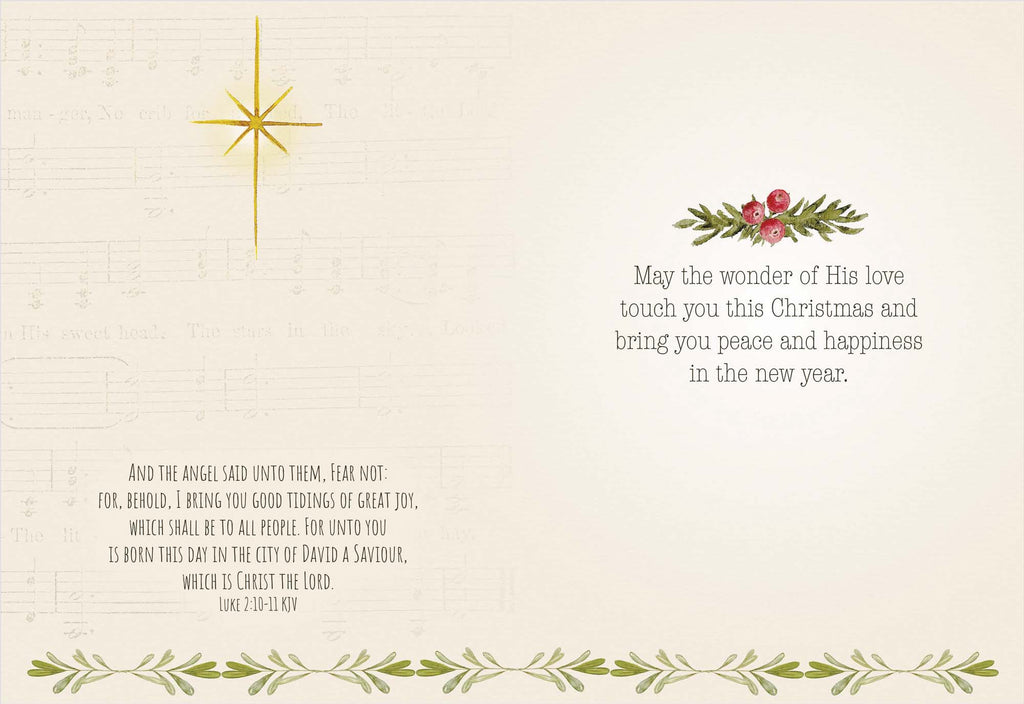 Holy Night Wonders | Religious Christmas Cards by Shared Blessings - 12 Assorted Cards with KJV Scripture