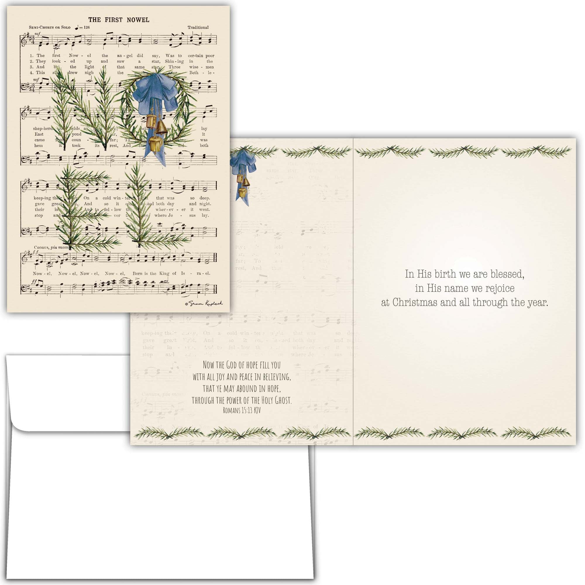 Holy Night Wonders | Religious Christmas Cards by Shared Blessings - 12 Assorted Cards with KJV Scripture
