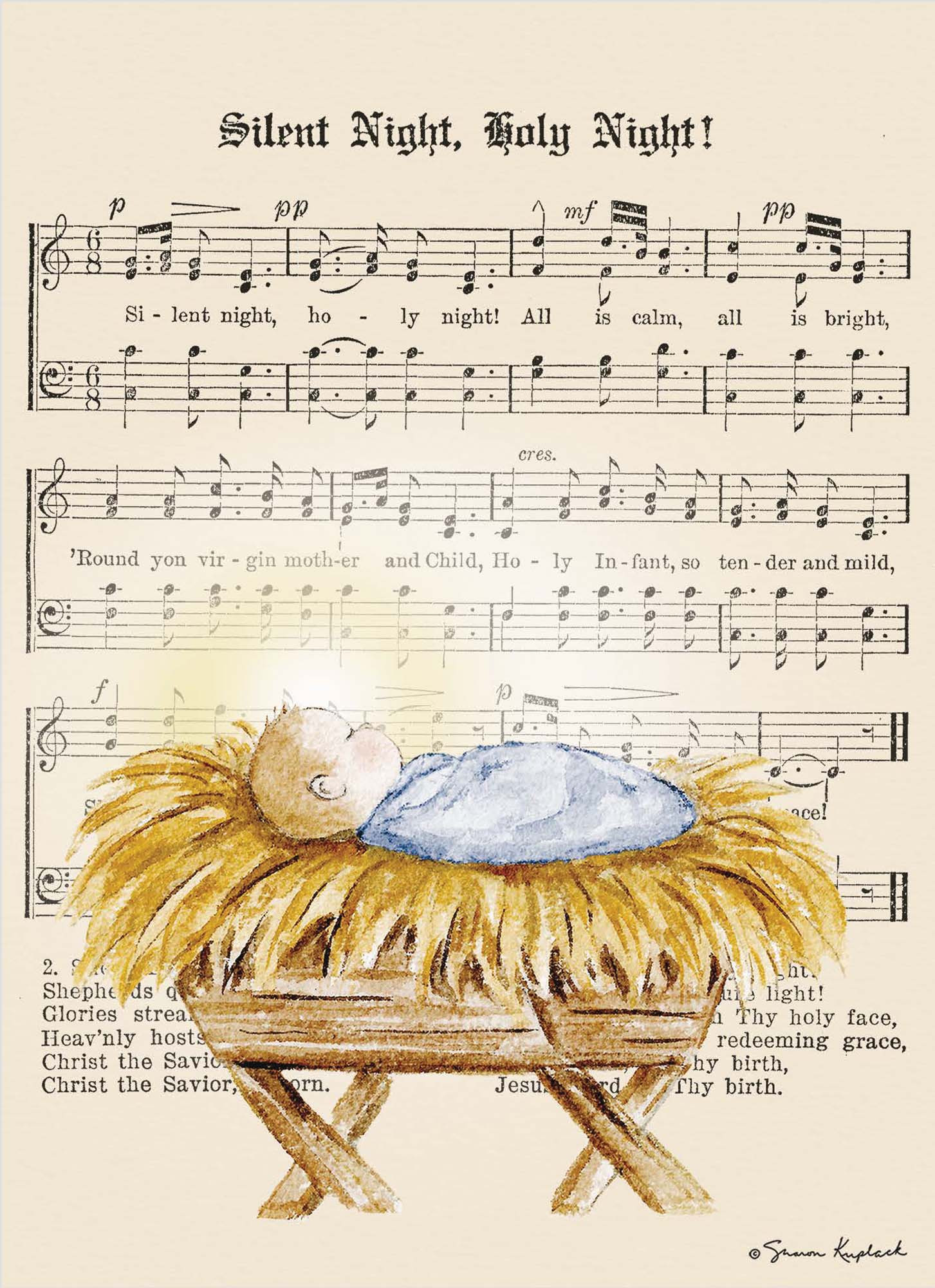 Holy Night Wonders | Religious Christmas Cards by Shared Blessings - 12 Assorted Cards with KJV Scripture