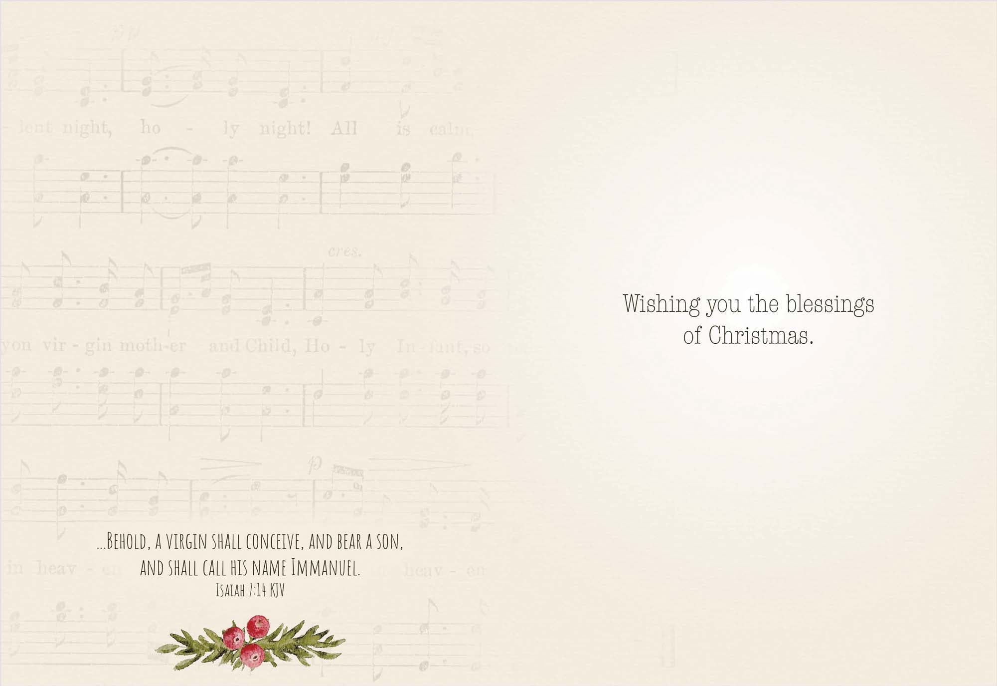 Holy Night Wonders | Religious Christmas Cards by Shared Blessings - 12 Assorted Cards with KJV Scripture