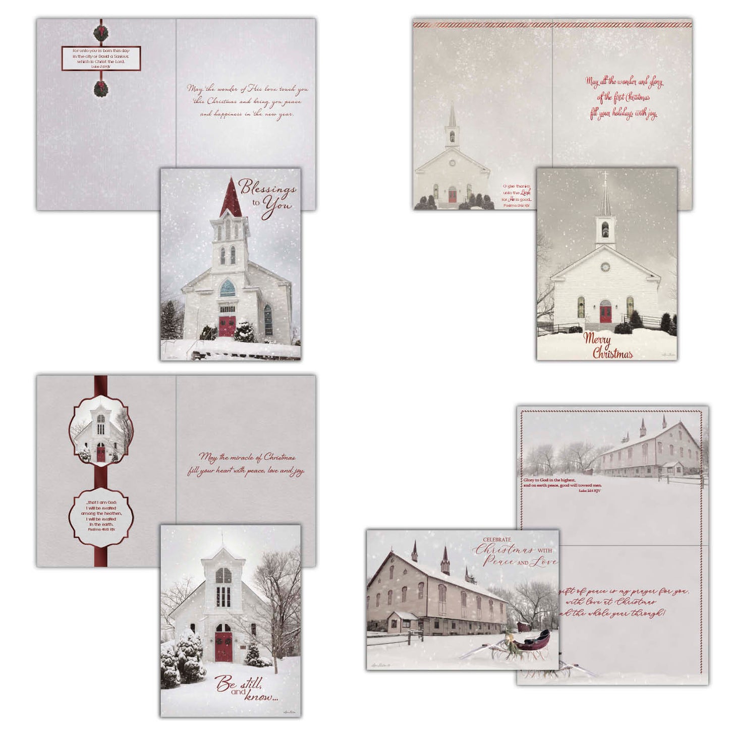 Boxed Christmas Cards -Christmas Peace, KJV 12 Cards and Envelopes