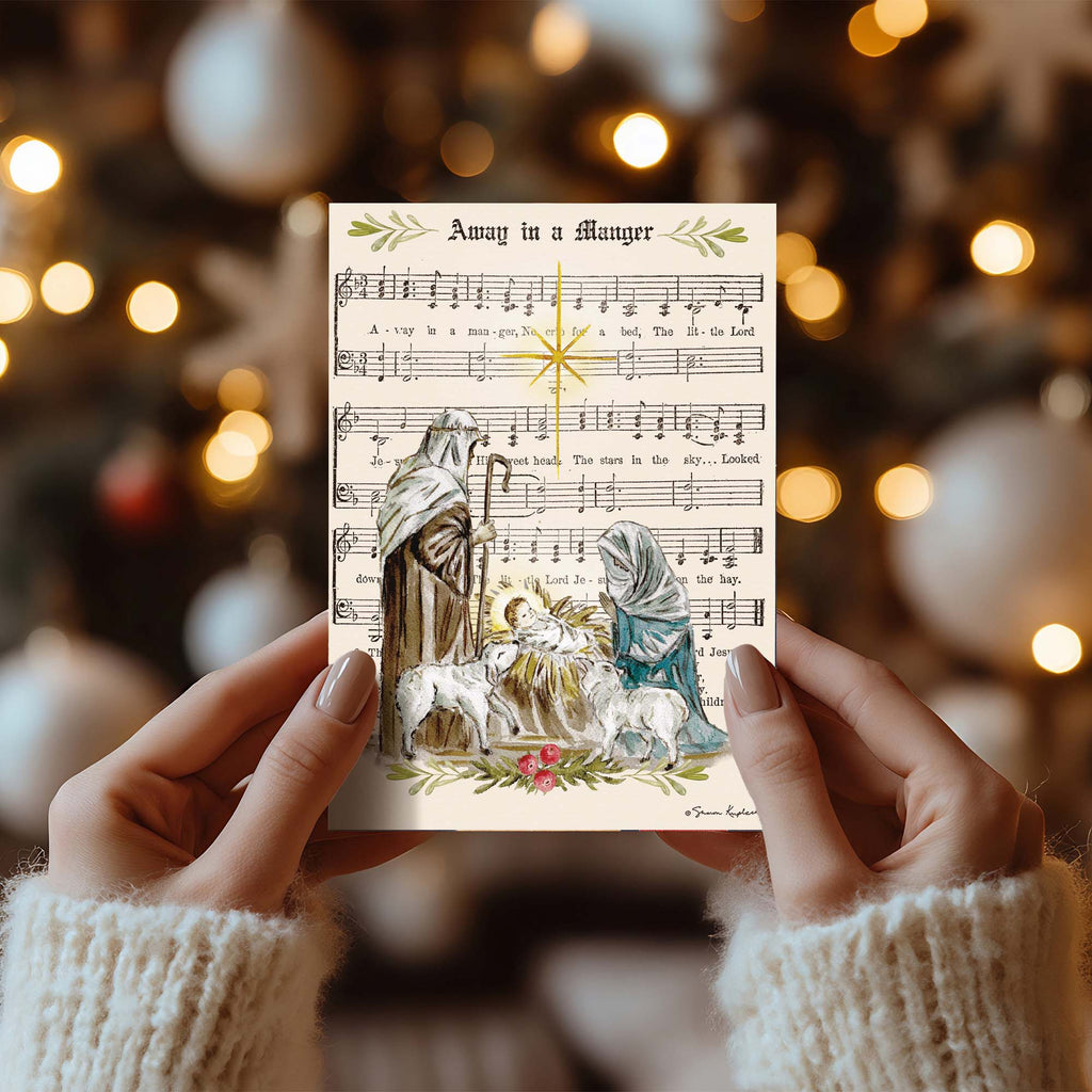 Holy Night Wonders | Religious Christmas Cards by Shared Blessings - 12 Assorted Cards with KJV Scripture