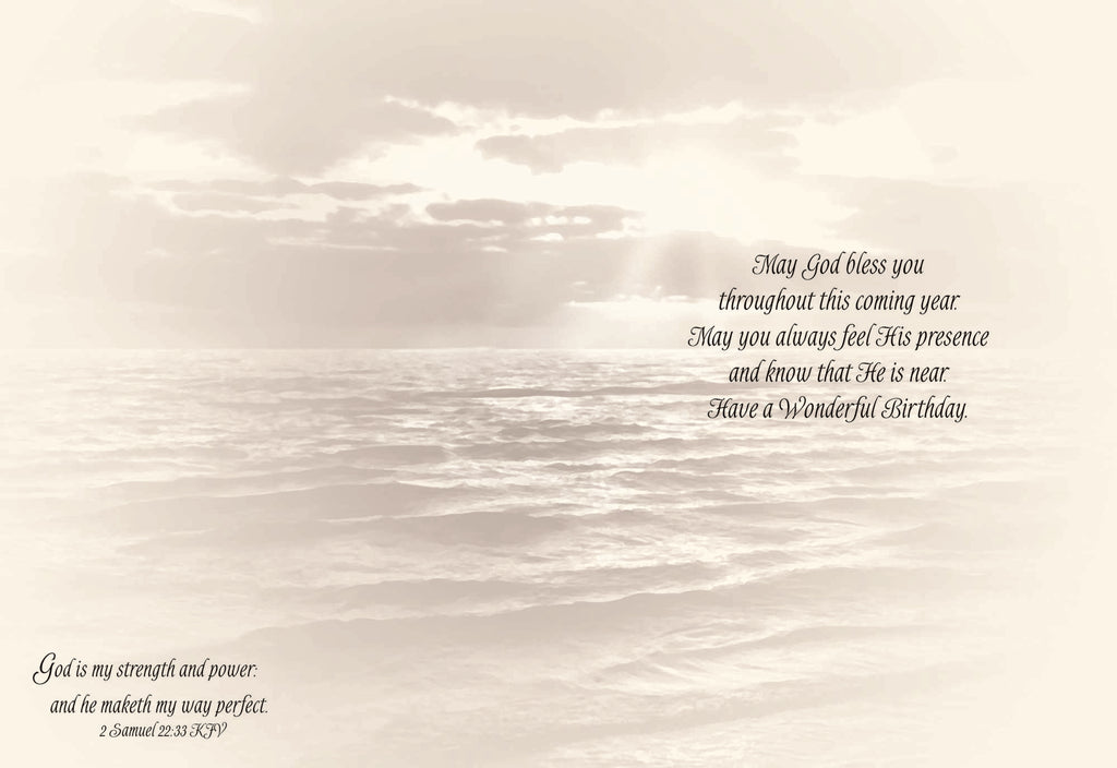 Card 2 Inside Scripture - God is my strength and power; and he maketh my way perfect -Samuel 22:33 KJV