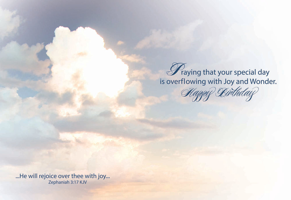 Card 3 Inside Scripture - ...He will rejoice over thee with joy... Zephaniah 3:17 KJV