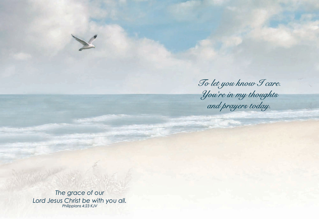 Christian Thinking of You Cards by Shared Blessings- Coastal 12 Cards and Envelopes