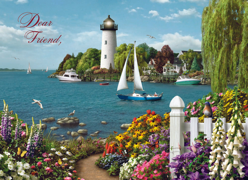 Christian Thinking of You Cards by Shared Blessings- Coastal 12 Cards and Envelopes