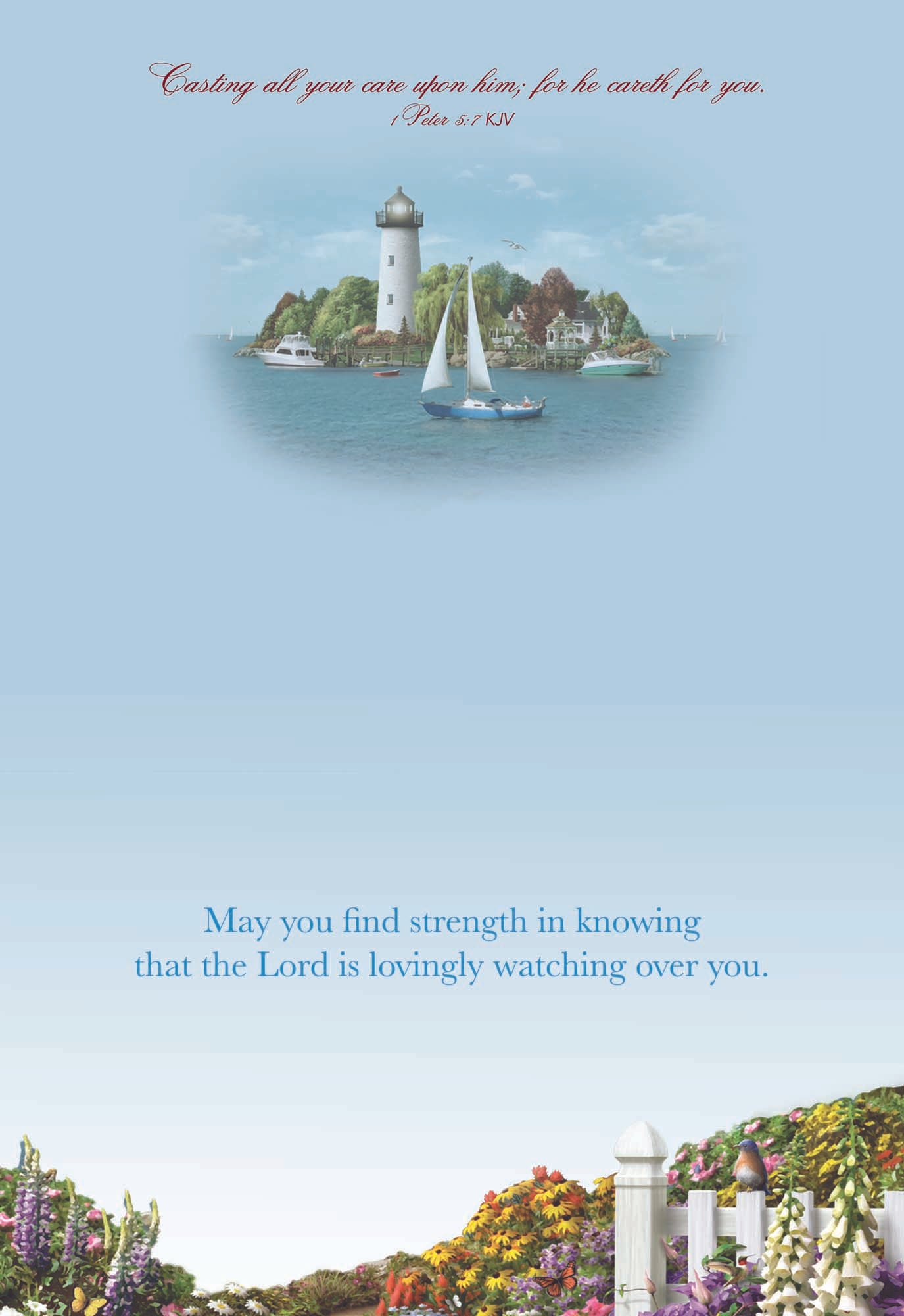 Christian Thinking of You Cards by Shared Blessings- Coastal 12 Cards and Envelopes