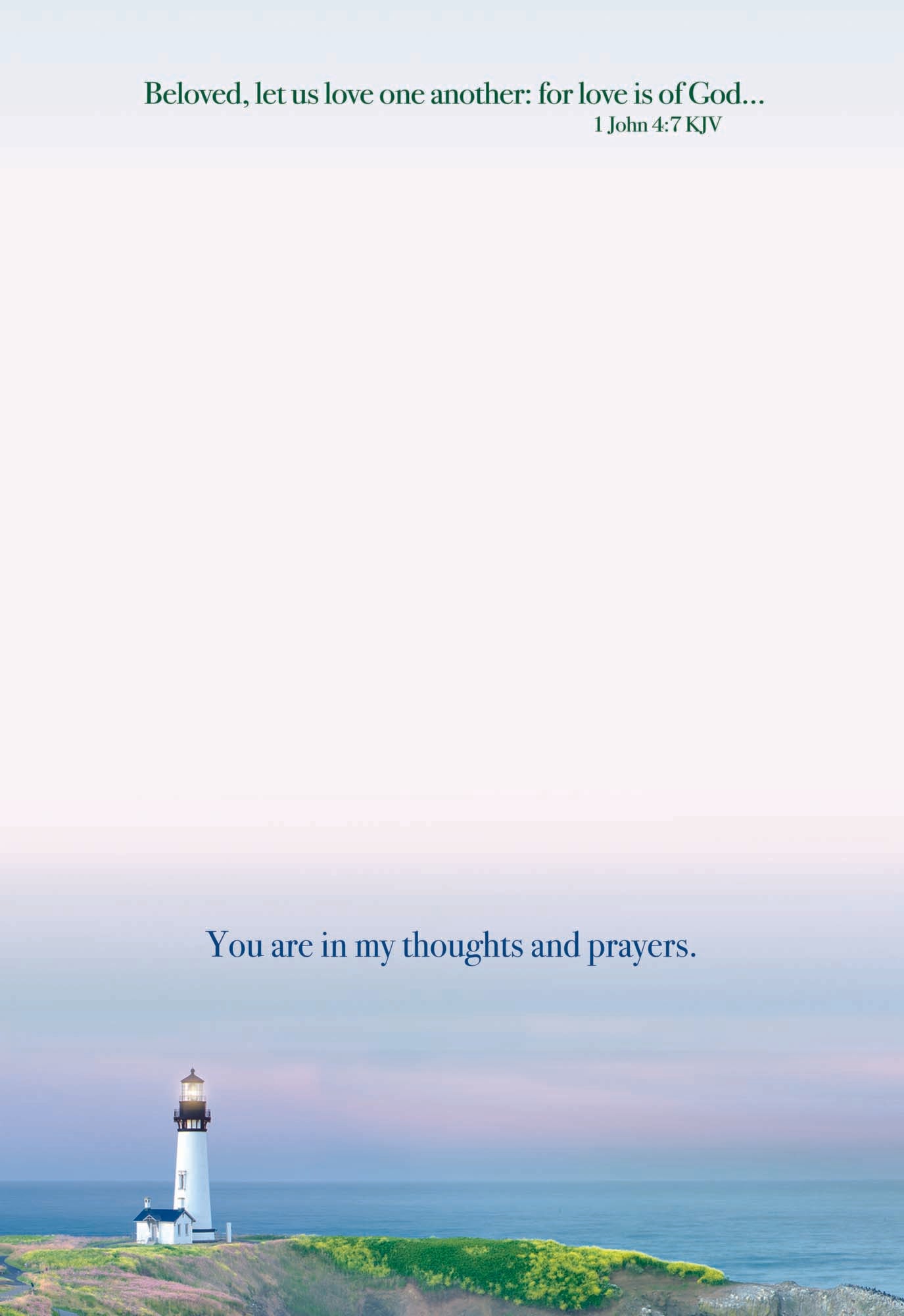 Christian Thinking of You Cards by Shared Blessings- Coastal 12 Cards and Envelopes