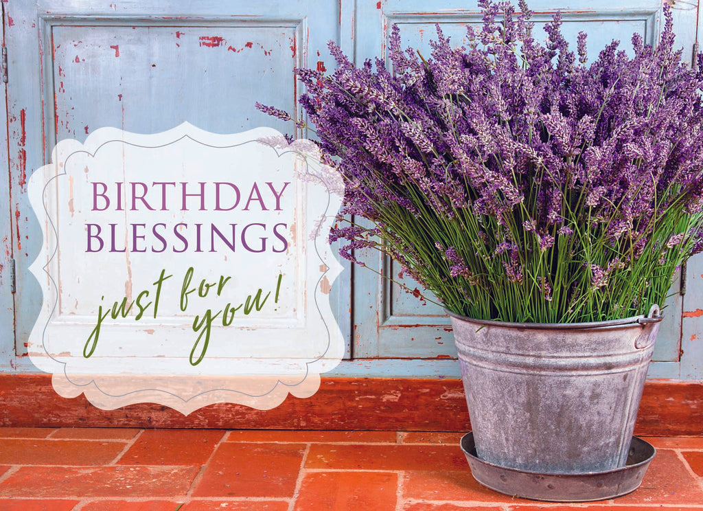 Card Design 3 Front Message - Birthday Blessings just for you