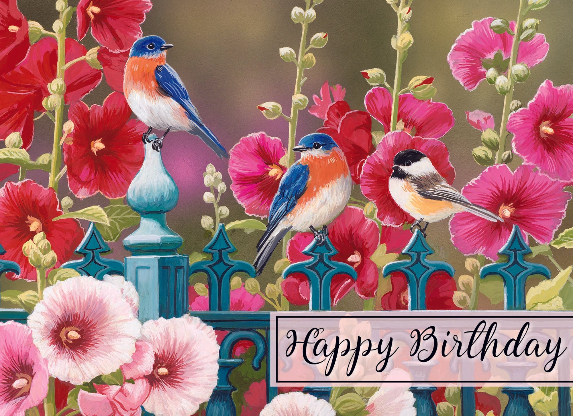 Christian Birthday Cards by Shared Blessings- Birds, 12 Cards and Envelopes