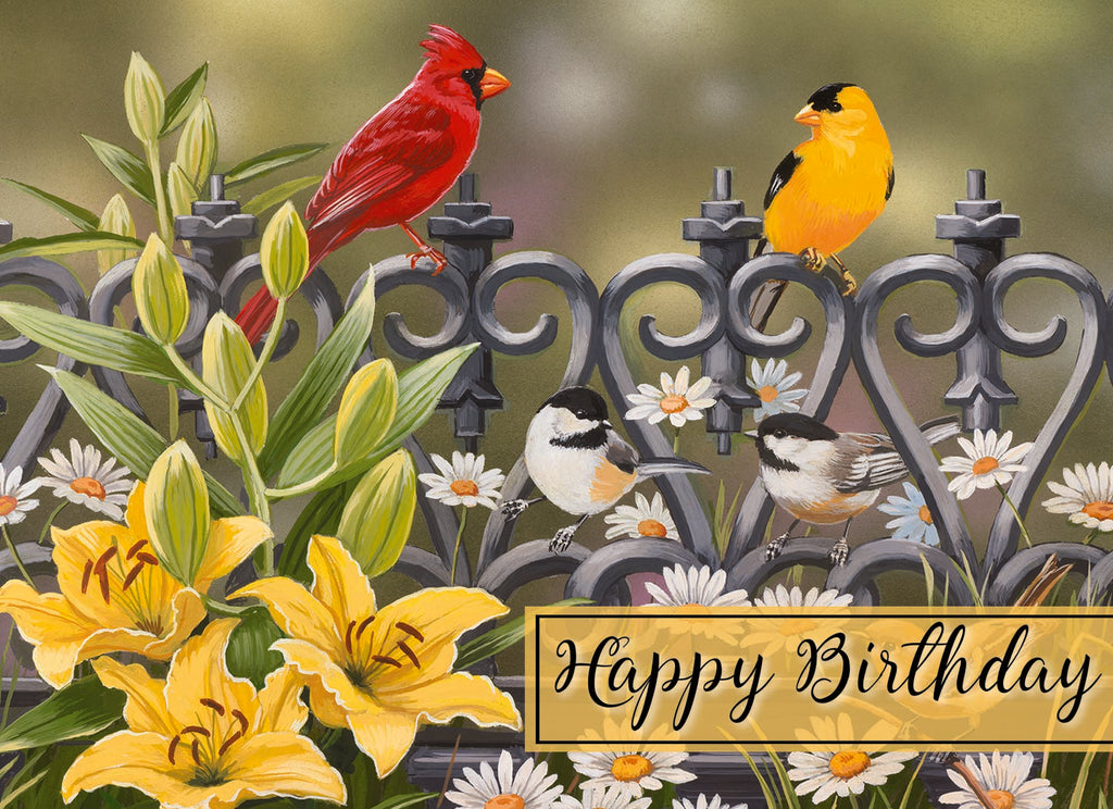 Christian Birthday Cards by Shared Blessings- Birds, 12 Cards and Envelopes