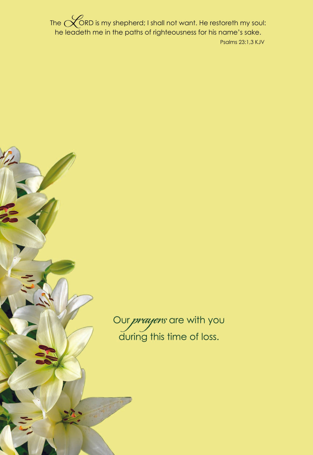 Our prayers are with you during this time of loss.