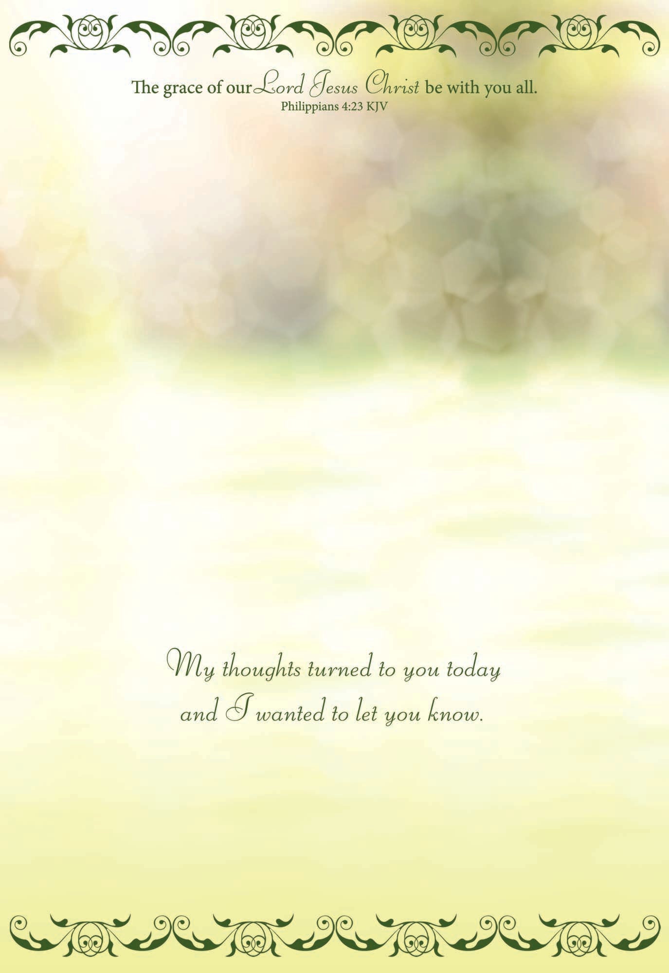 Christian Thinking of You Cards by Shared Blessings- Blessed Thoughts - 12 Cards and Envelopes